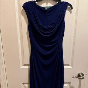 Ralph Lauren royal blue formal dress